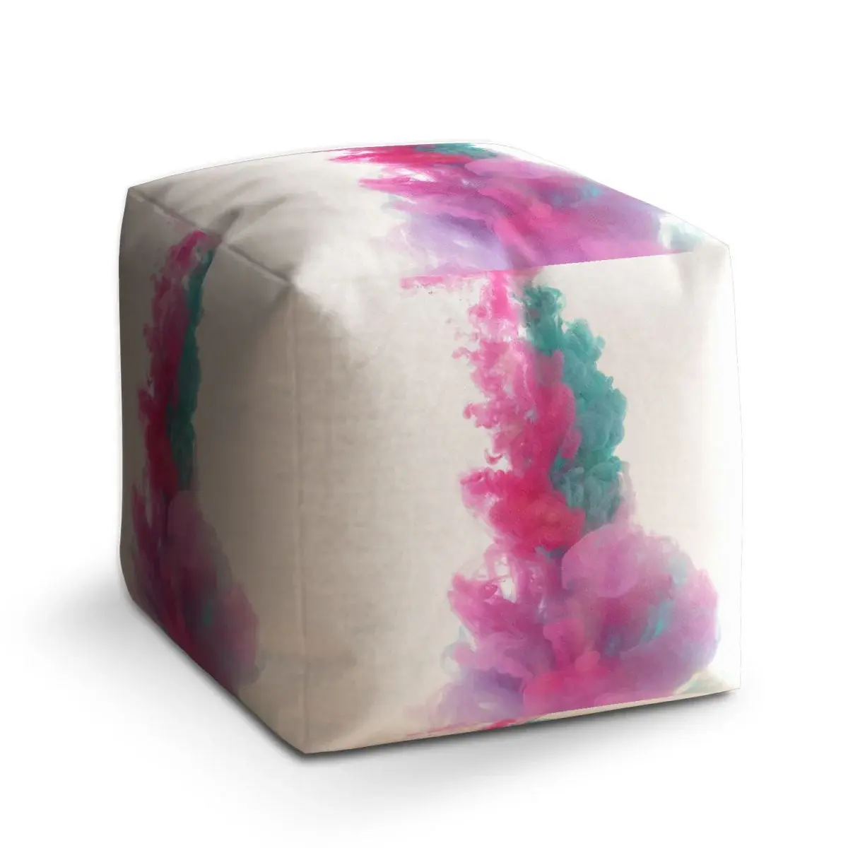 Taburet Cube Barevný kouř - 40x40x40 cm