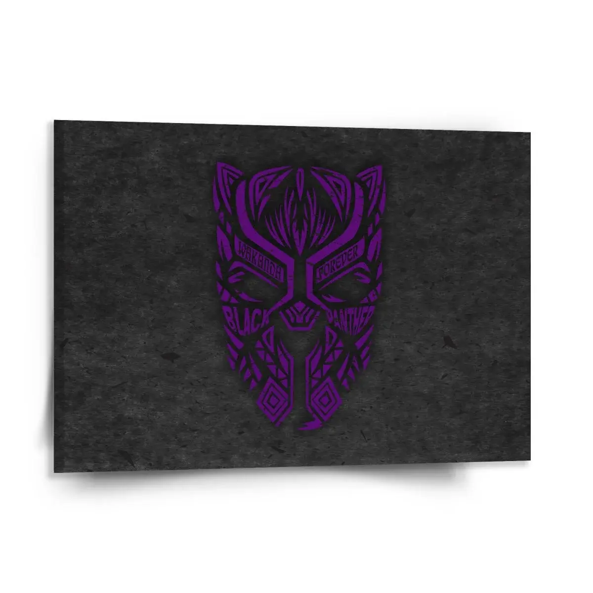 Obraz BLACK PANTHER wakanda forever Fialový - 150x110 cm