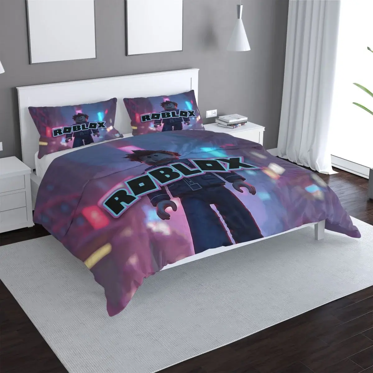 Povlečení ROBLOX Neonové město - 140x200 / 90x70