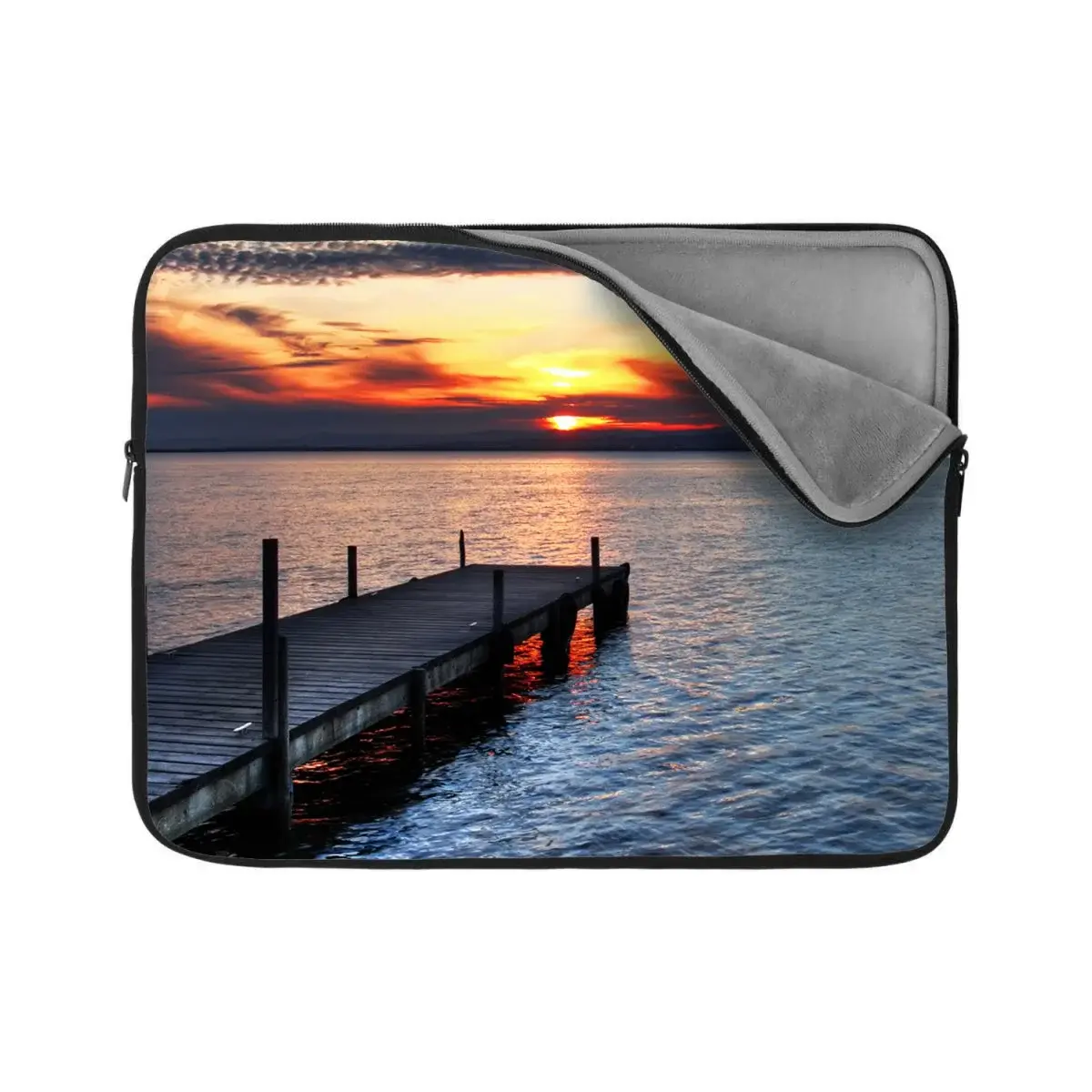 Obal na notebook Západ slunce nad molem - 17"