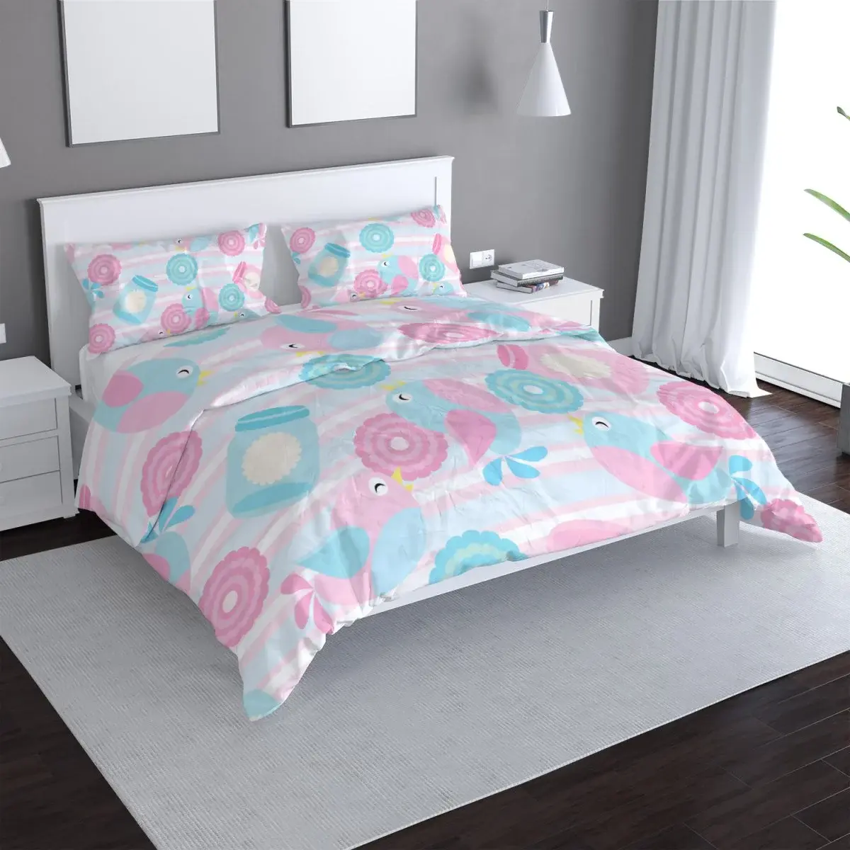 Povlečení Roztomilí ptáčci - 140x220 / 90x70