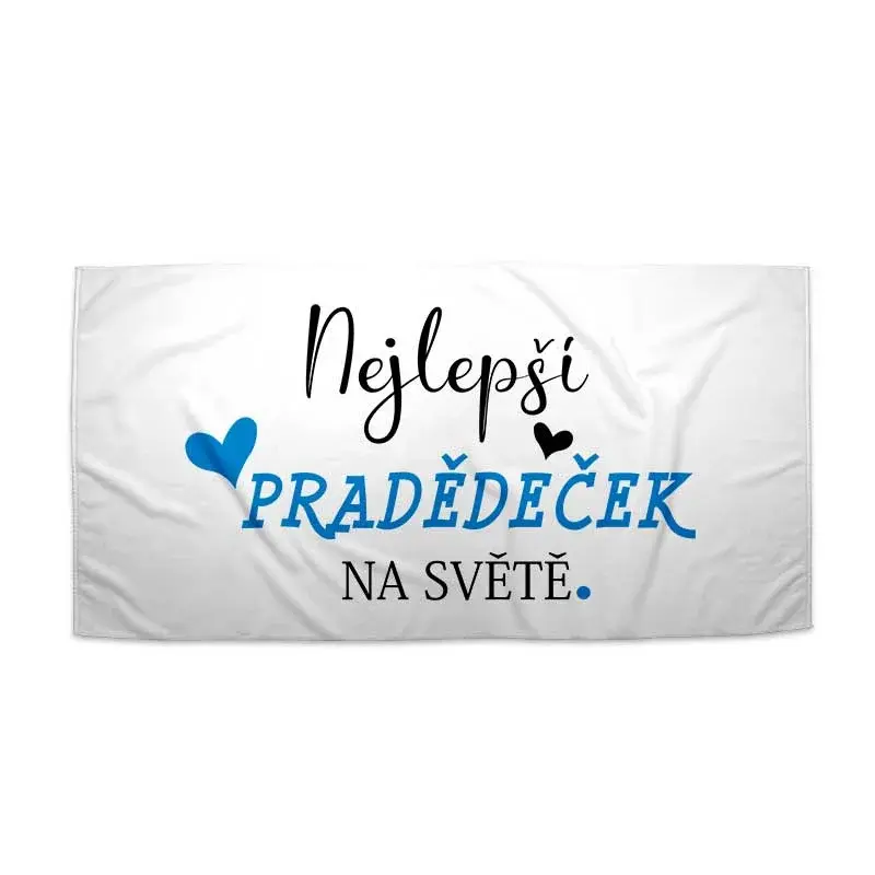 Ručník Nejlepší pradědeček na světě - 70x140 cm