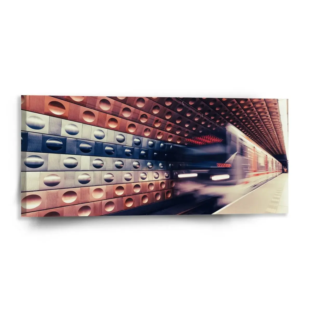 Obraz Metro v barevné stanici - 110x50 cm