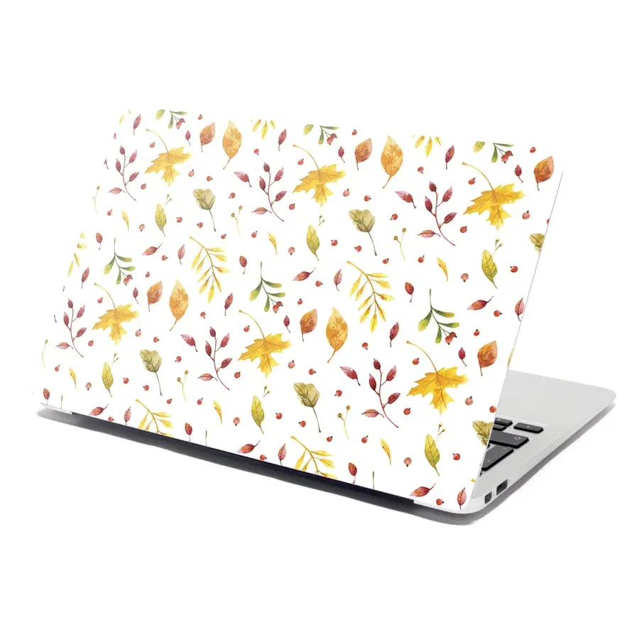 Samolepka na notebook Podzimní listí - 38x26 cm