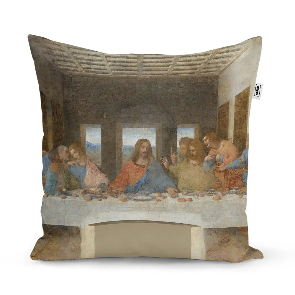 Polštář Poslední večeře - Leonardo da Vinci - 50x50 cm