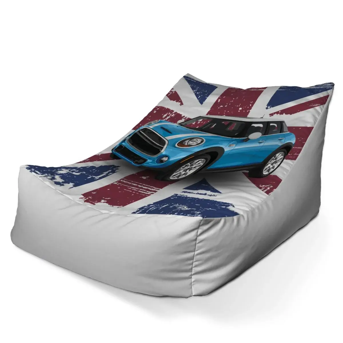 Sedací vak Lounge Mini sedan Britská vlajka - 80 x 95 x 50 cm