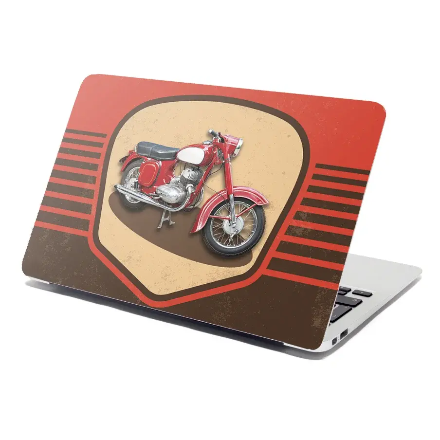 Samolepka na notebook Jawa panelka Vintage - 38x26 cm