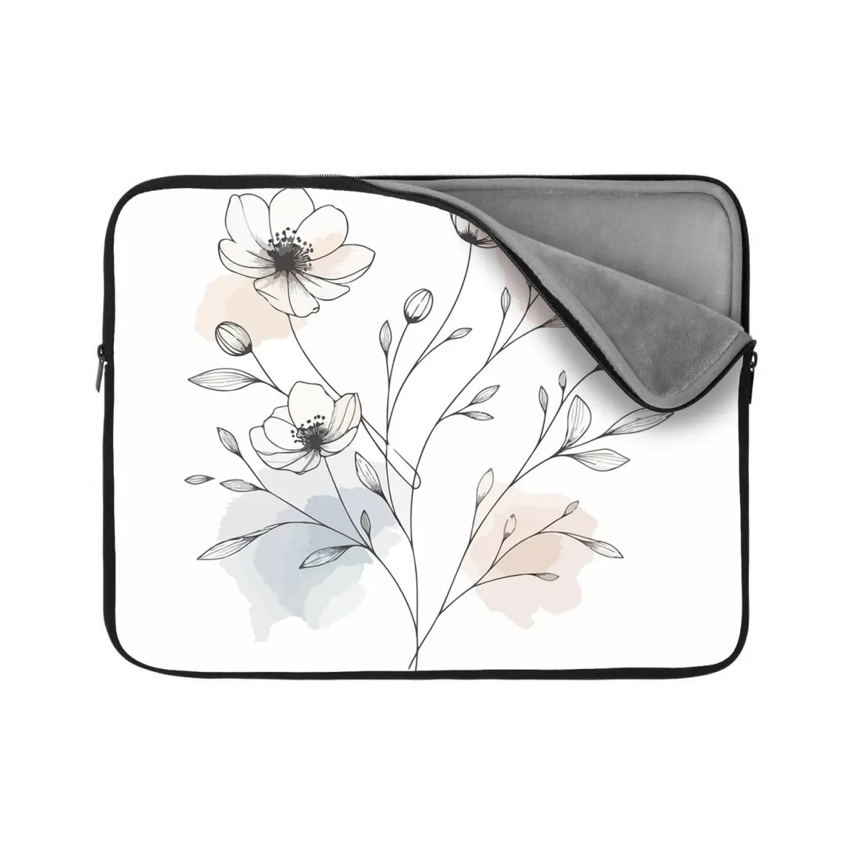 Obal na notebook Květinová linie - 17"