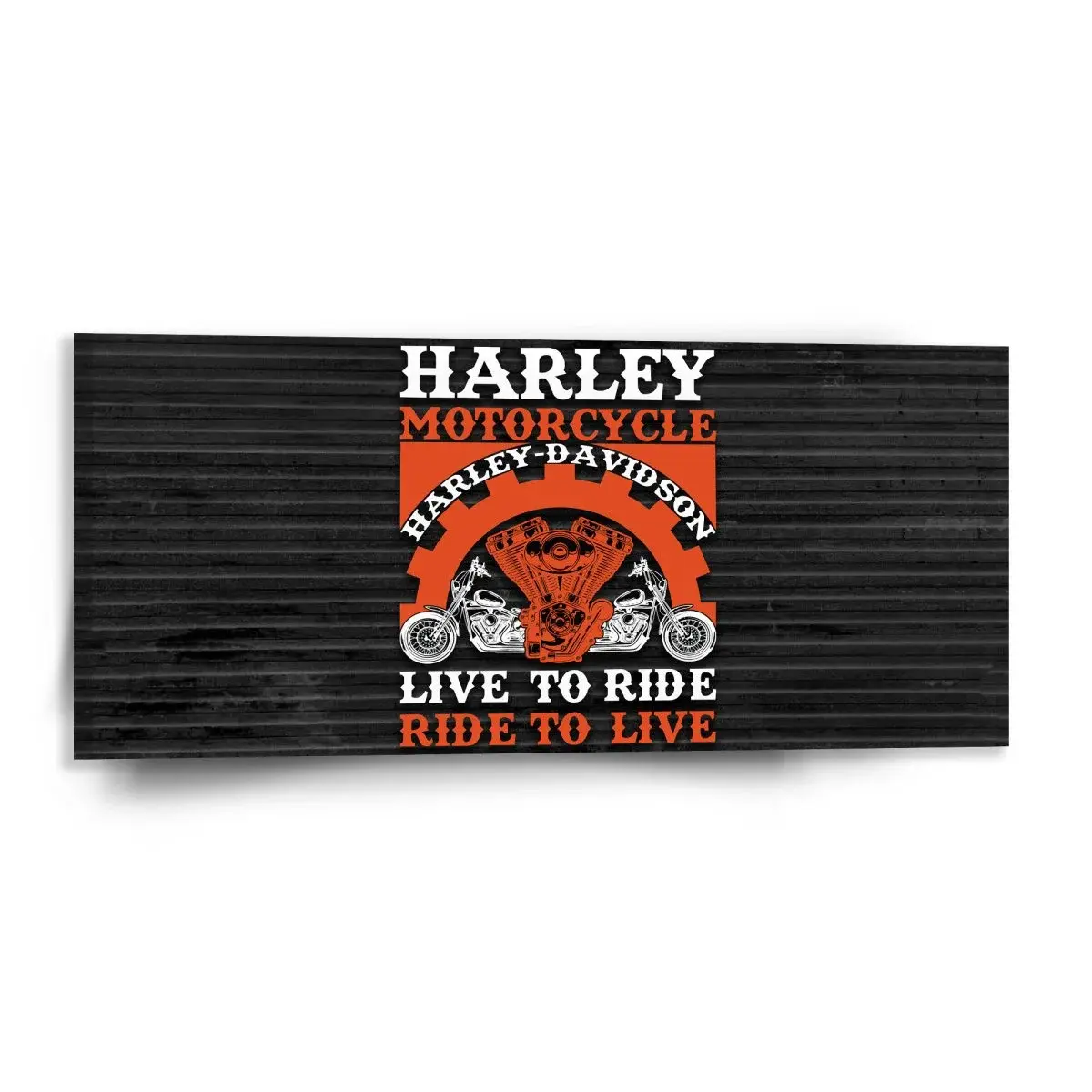 Obraz Harley-Davidson Live to ride, ride to live - 110x50 cm