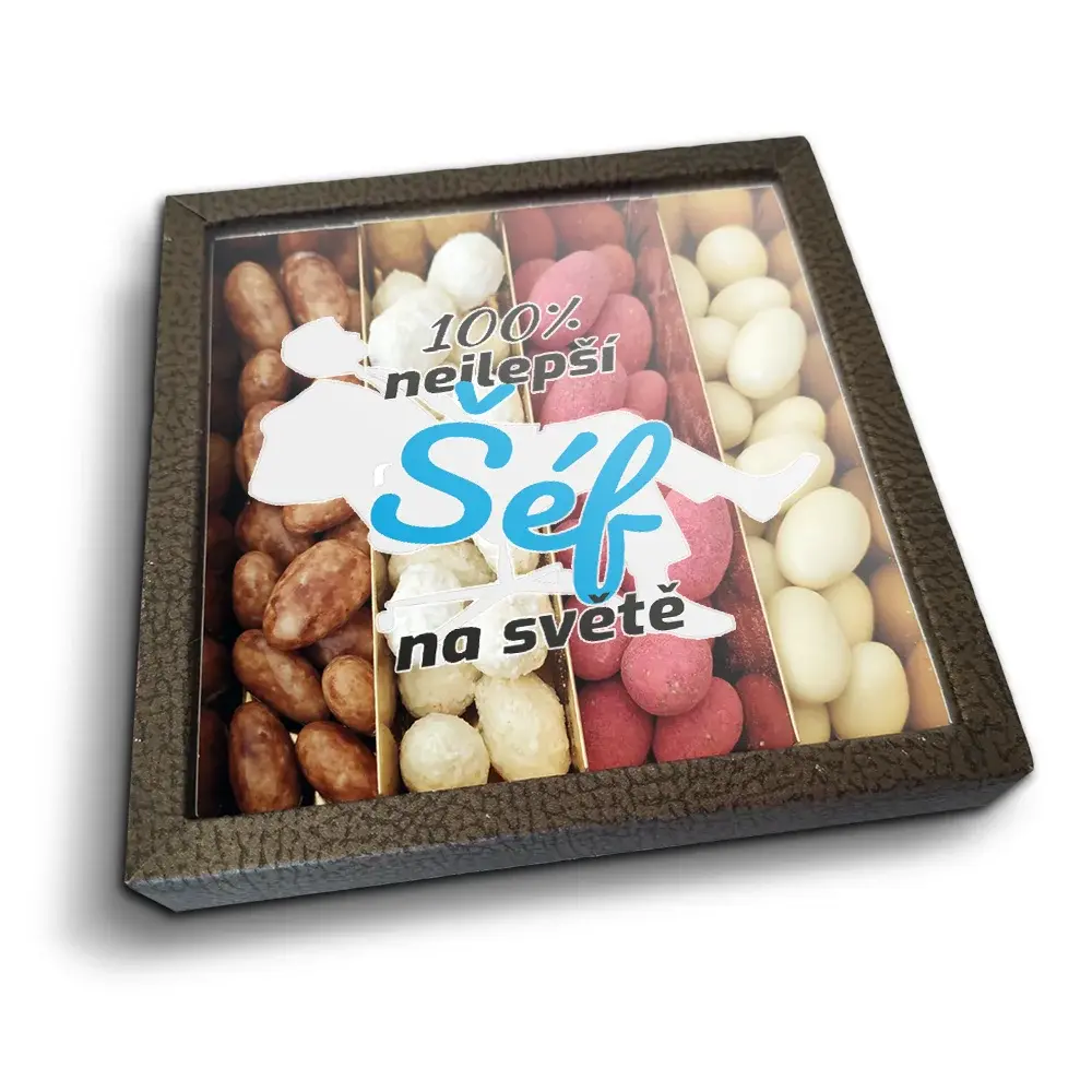 Mandle v čokoládě 100% nejlepší šéf na světě - 4x 80g