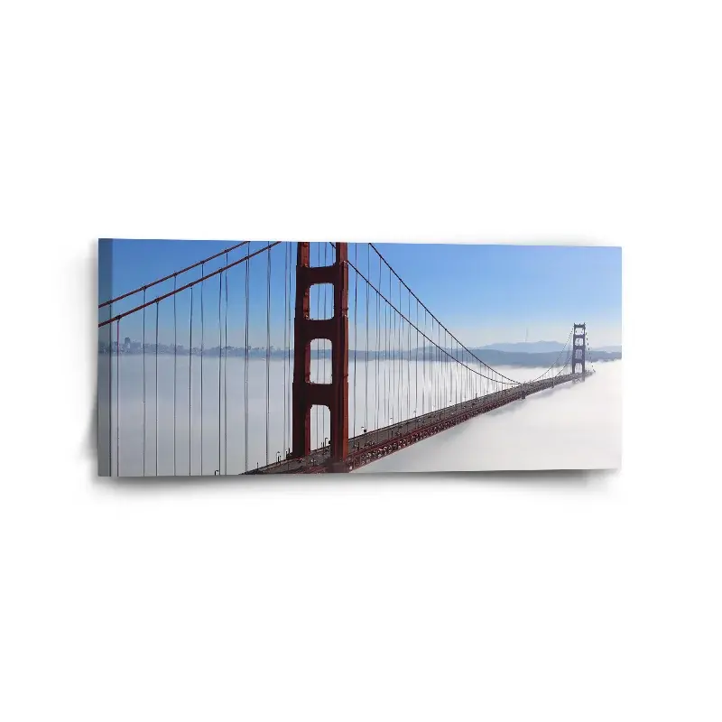 Obraz Golden Gate v mlze - 110x50 cm