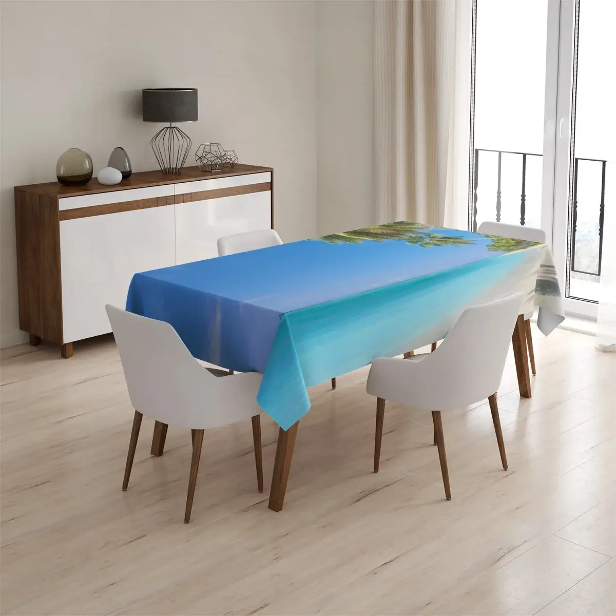 Ubrus Palmová pláž - 90x90 cm