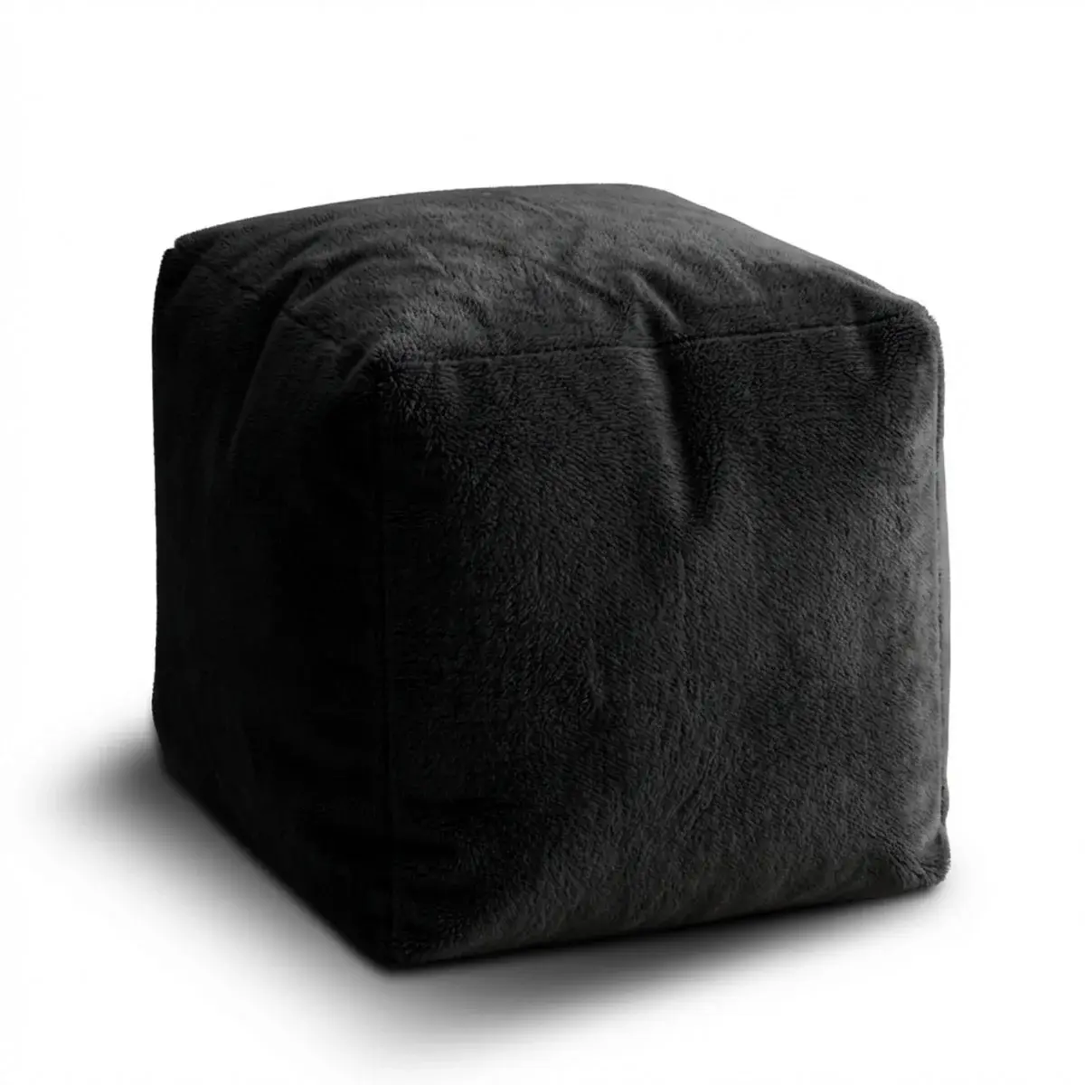 Taburet Cube SOFTY - Midnight Black - 50x50x50 cm
