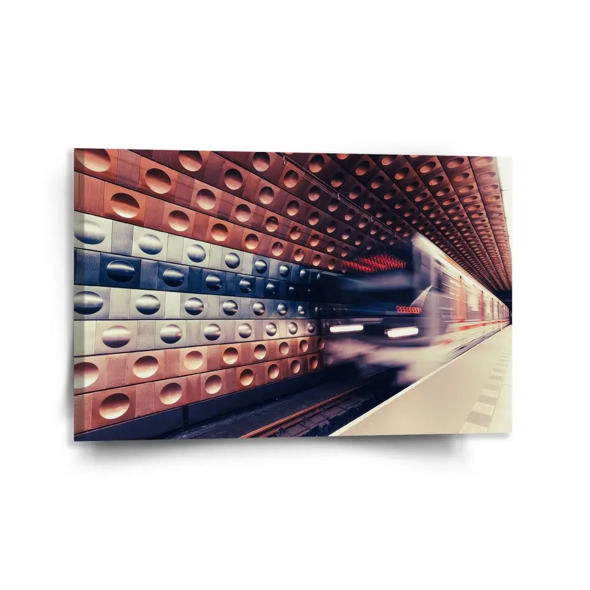Obraz Metro v barevné stanici - 120x80 cm