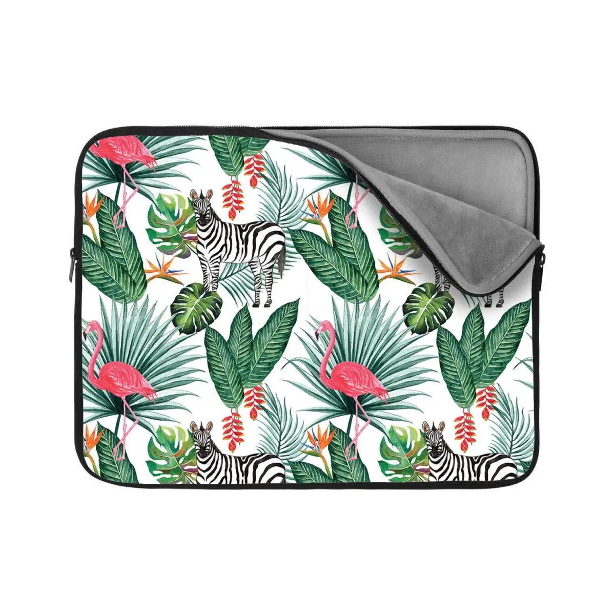 Obal na notebook Zebra a plameňák - 15,6"