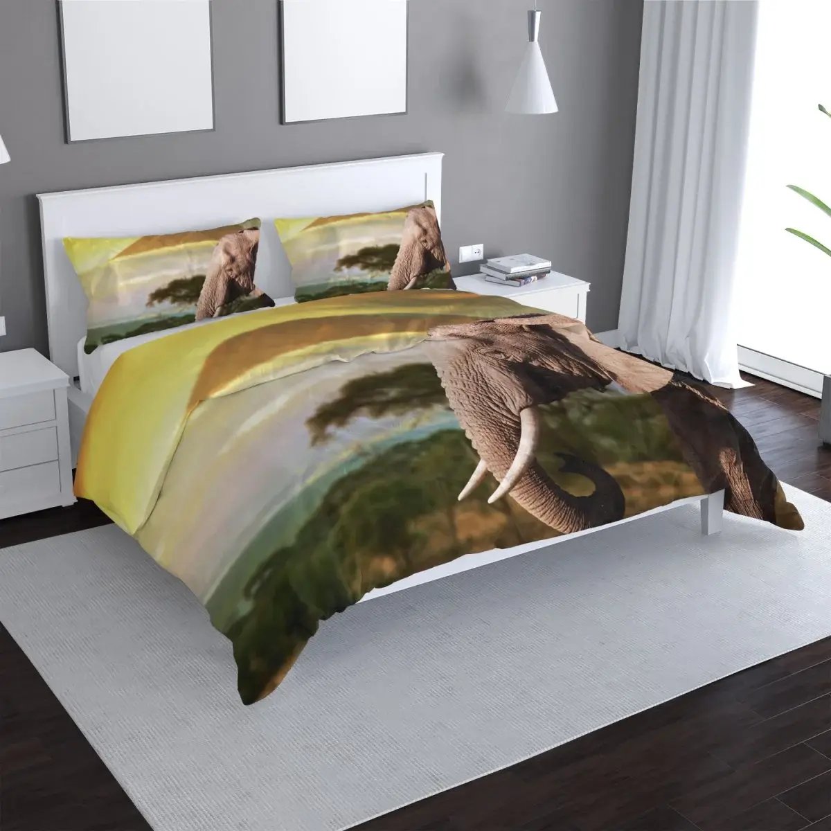 Povlečení Slon z profilu - 140x200 / 90x70
