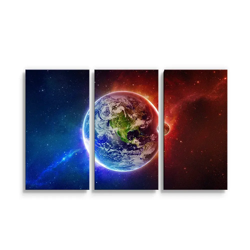 Obraz - 3-dílný Planeta Země - 120x80 cm
