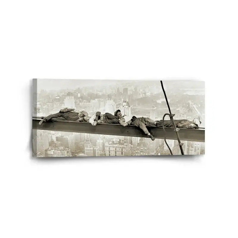 Obraz Ležící zedníci na traverze - 110x50 cm