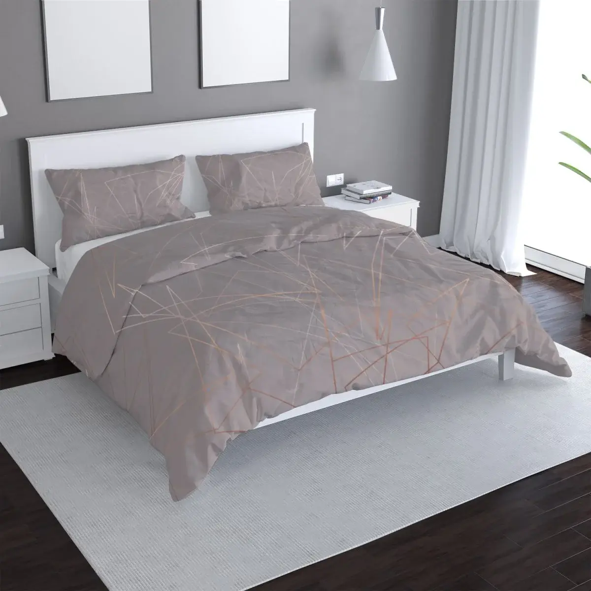 Povlečení Trojúhelníková abstrakce - 140x200 / 90x70