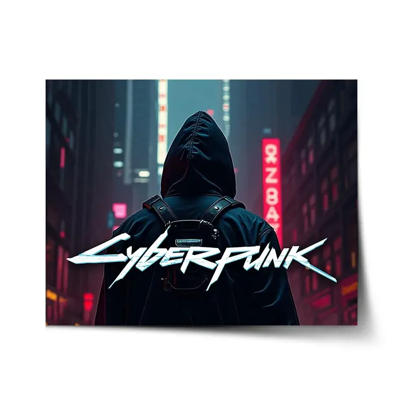 Plakát Cyberpunk 2077 Pohled do města - 60x40 cm