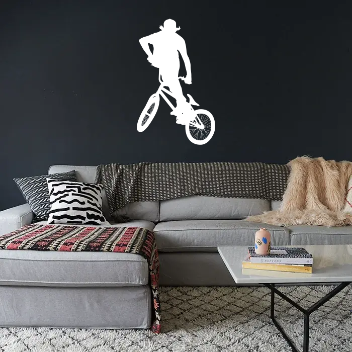 Samolepka na zeď: BMX freestyle 3 - 37x60 cm
