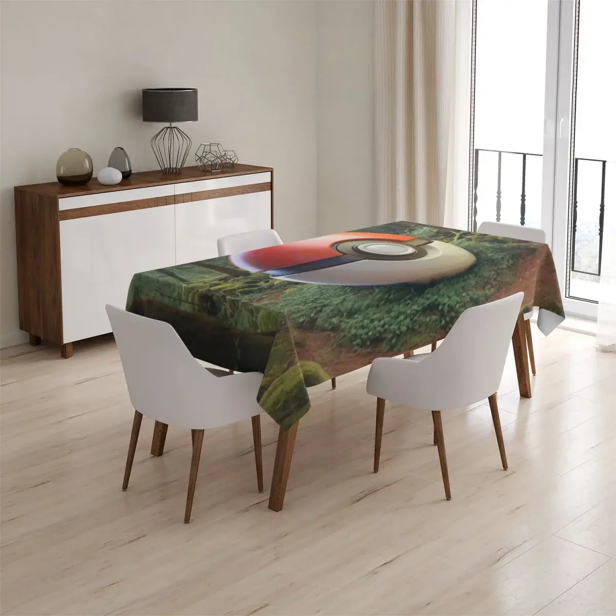 Ubrus Pokemon ball Les - 130x170 cm