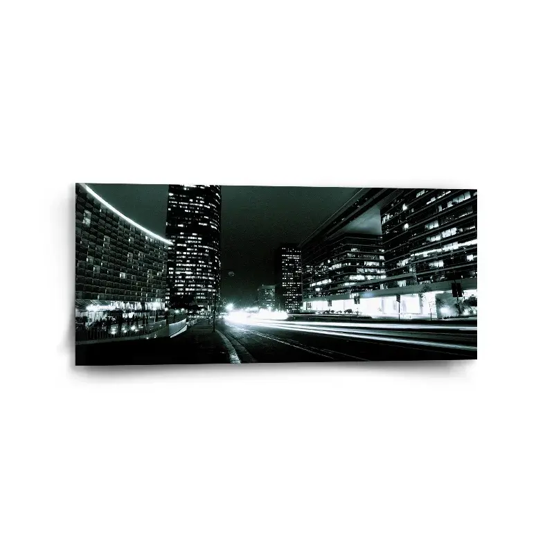 Obraz Noční ulice - 110x50 cm