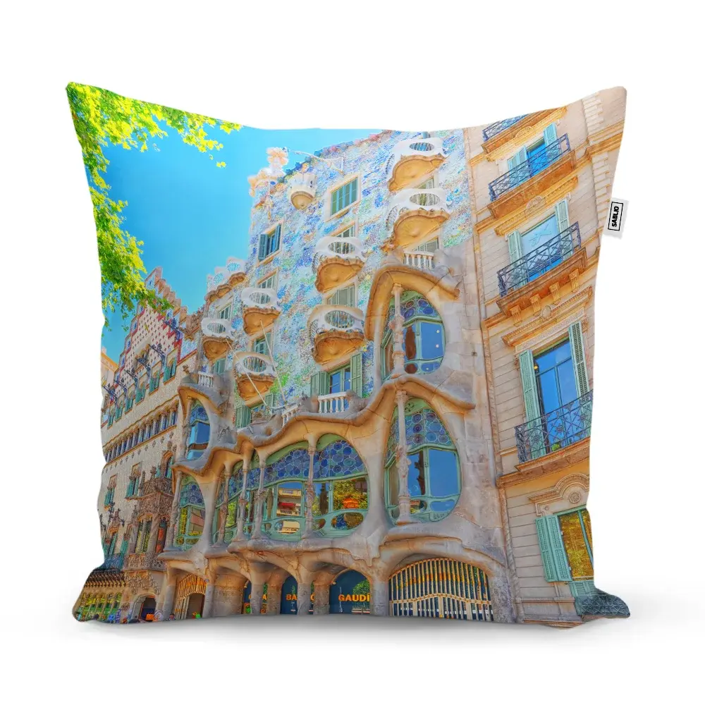 Polštář Barcelona Gaudi Casa Batllo 2 - 40x40 cm
