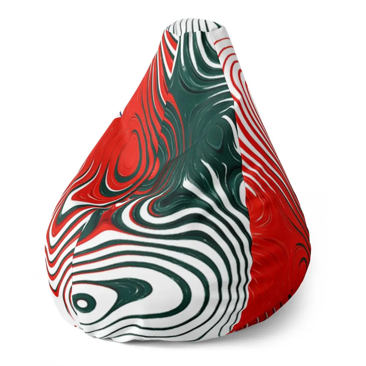 Sedací vak Pear Dvoubarevná abstrakce - 140 x 100 x 25 cm