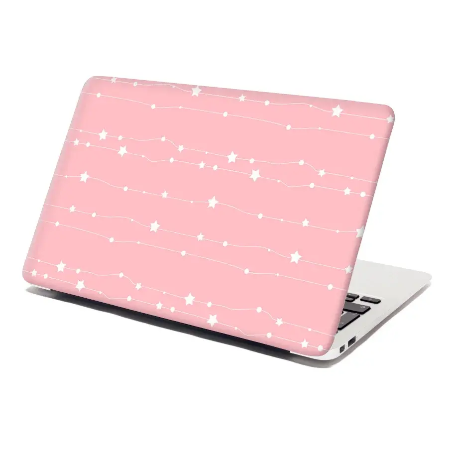 Samolepka na notebook Hvězdy a tečky na provázku - 29x20 cm