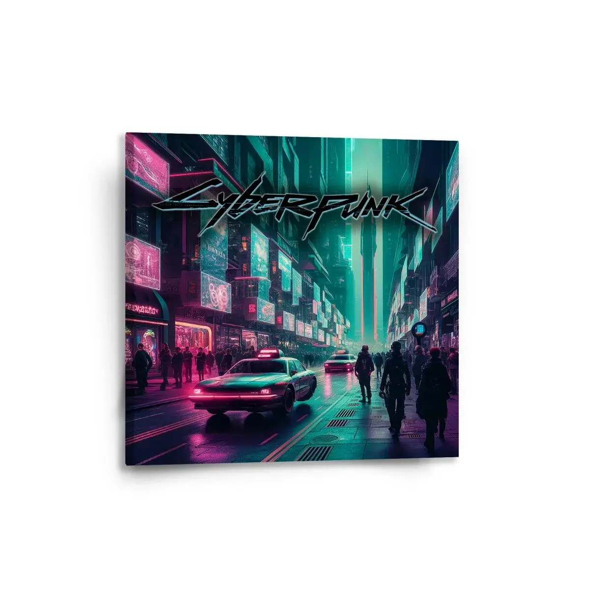 Obraz Cyberpunk 2077 Město - 50x50 cm