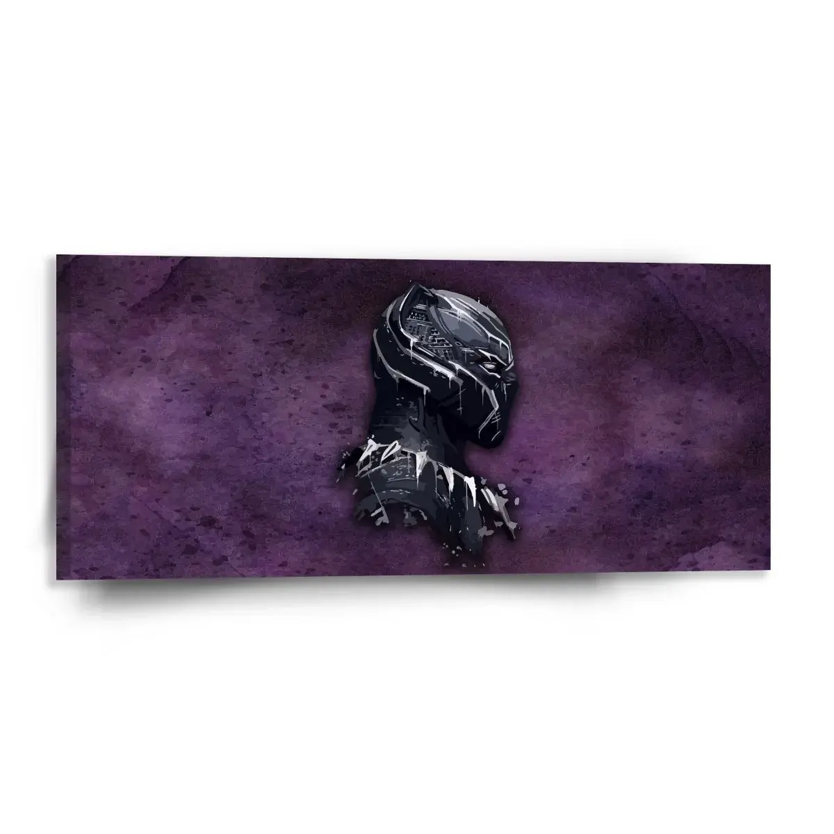 Obraz BLACK PANTHER z profilu Fialový mlhavý - 110x50 cm