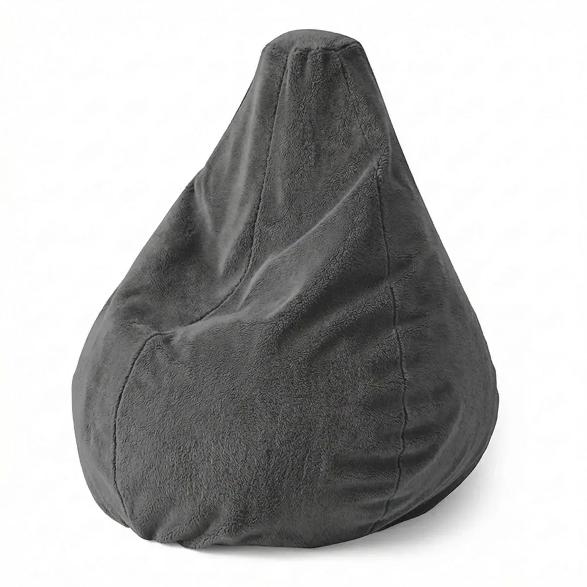 Sedací vak Pear SOFTY - Graphite - 140 x 100 x 25 cm