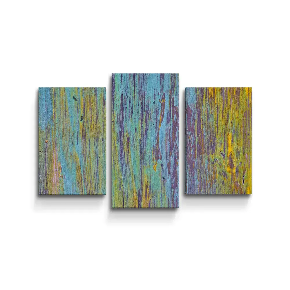 Obraz - 3-dílný Dřevěná abstrakce - 75x50 cm