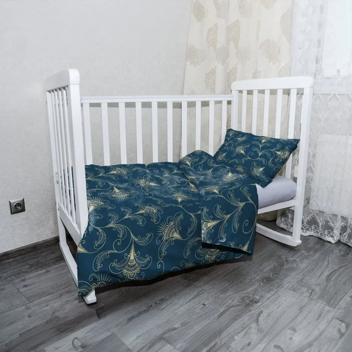 Dětské povlečení do postýlky Vintage ornamenty - 120x90 / 40x60