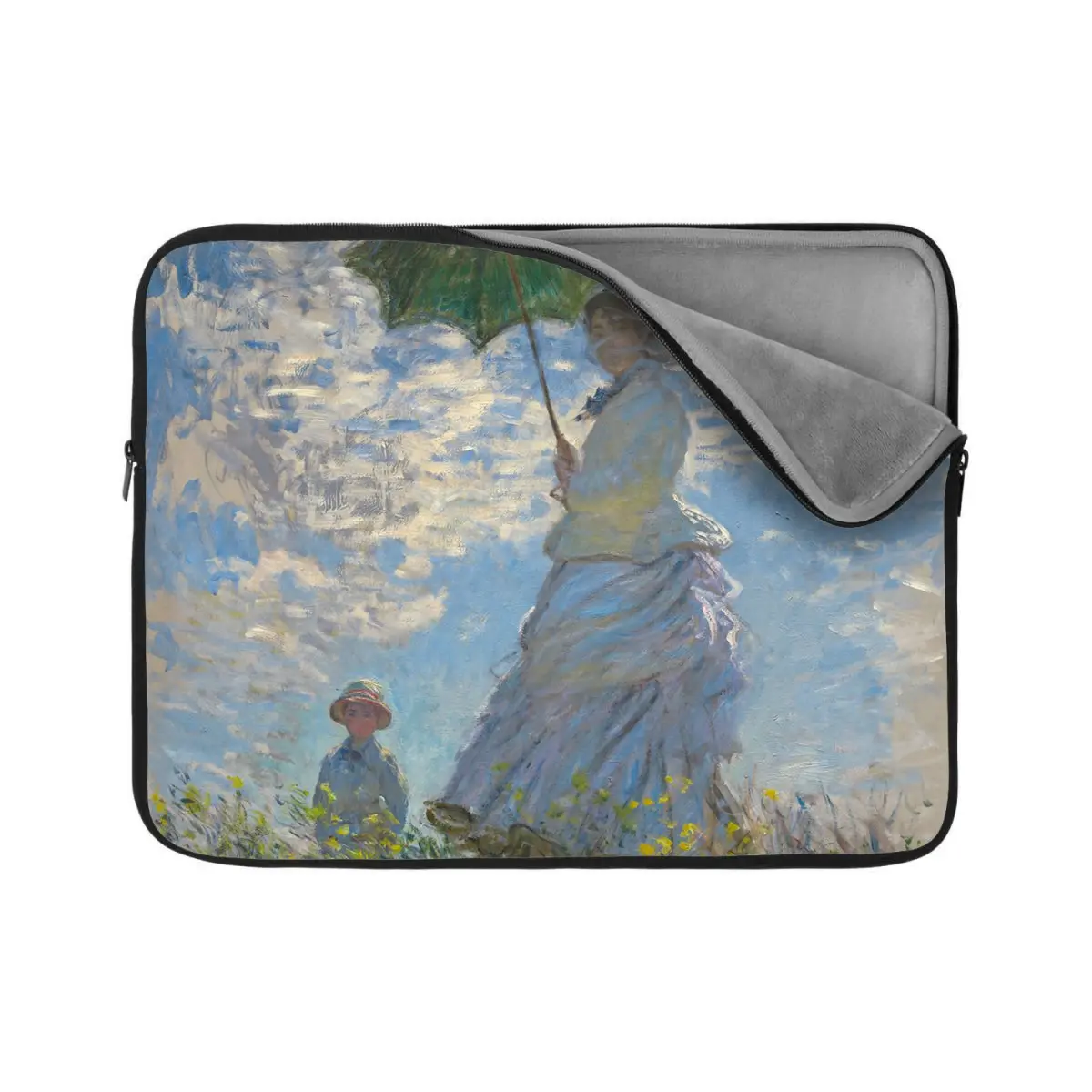 Obal na notebook Dáma se slunečníkem - Claude Monet - 15,6"