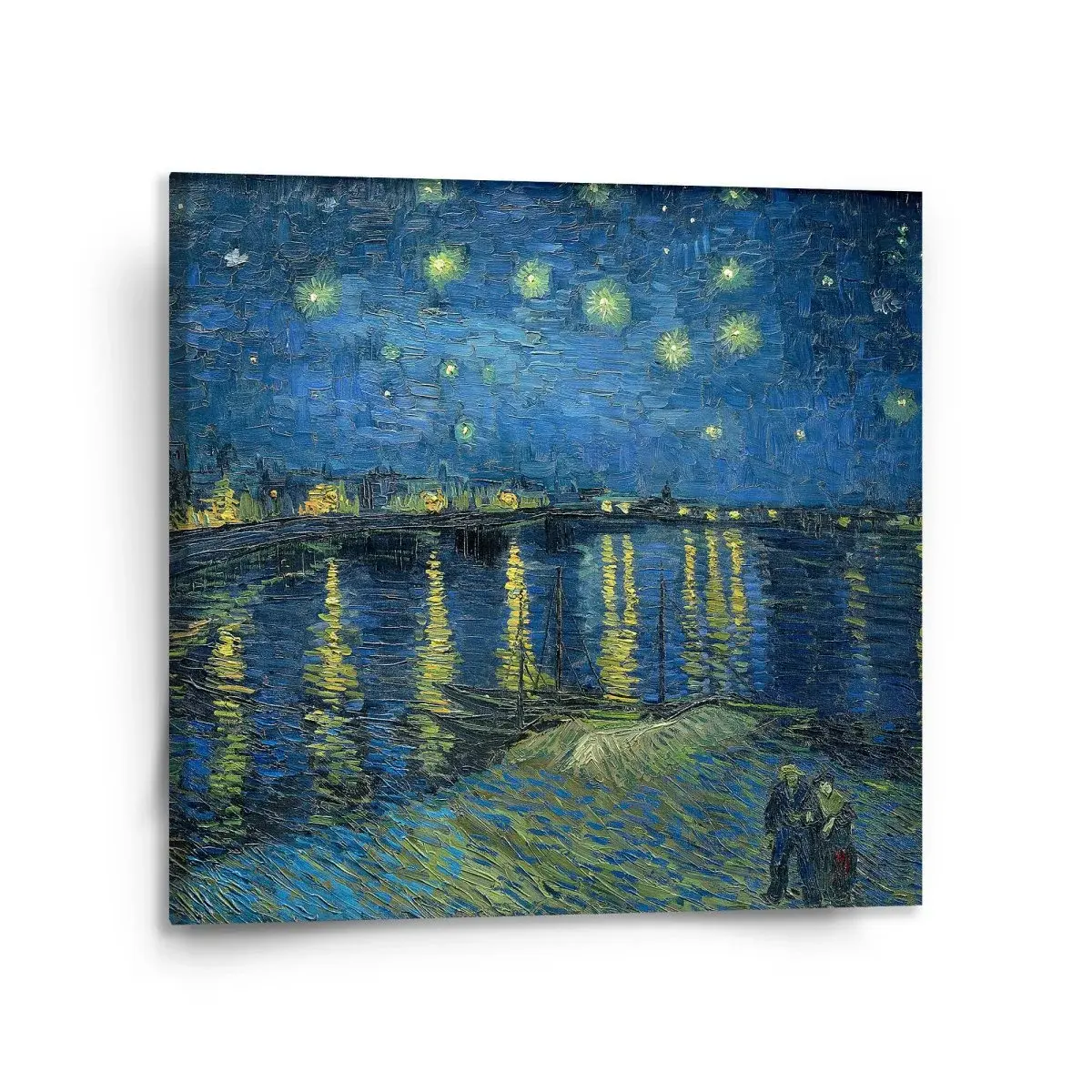 Obraz Hviezdna noc nad Rhônou - Vincent van Gogh - 110x110 cm