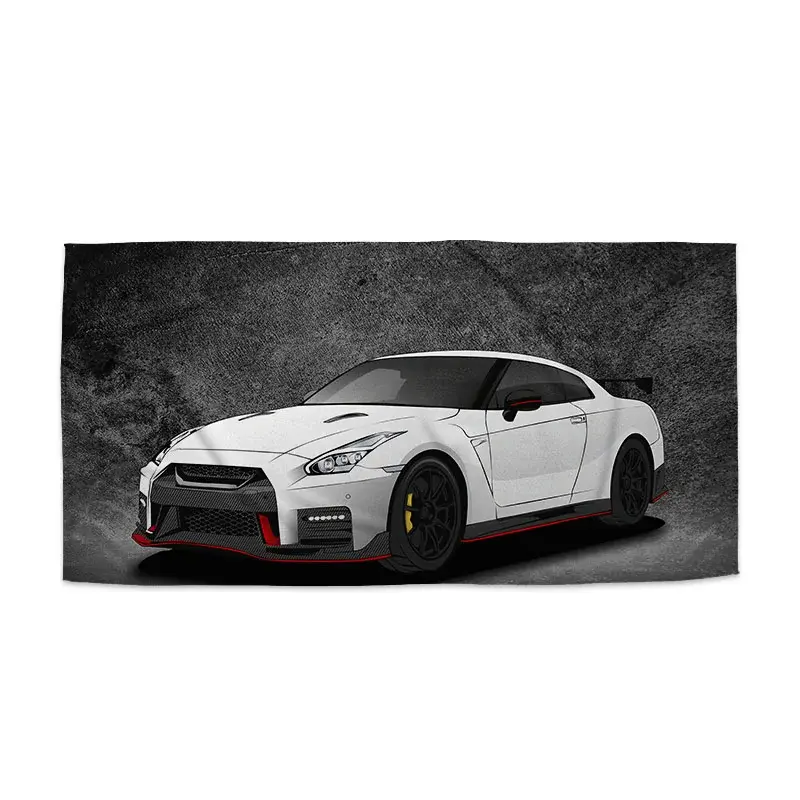 Ručník Nissan GTR 35 Šedý - 50x100 cm