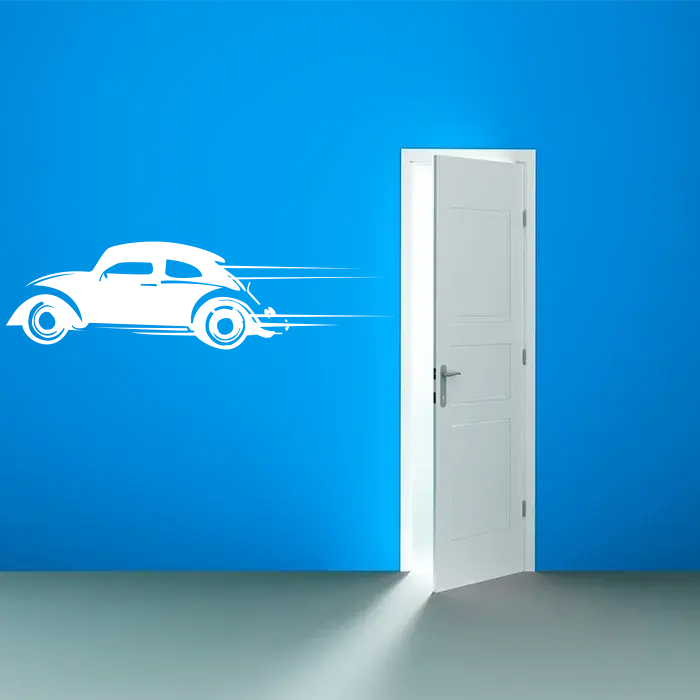 Samolepka na zeď: New Beatle - 60x17 cm