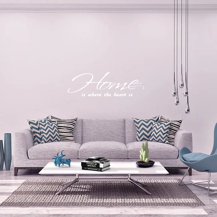 Samolepka na zeď: nápis Home -