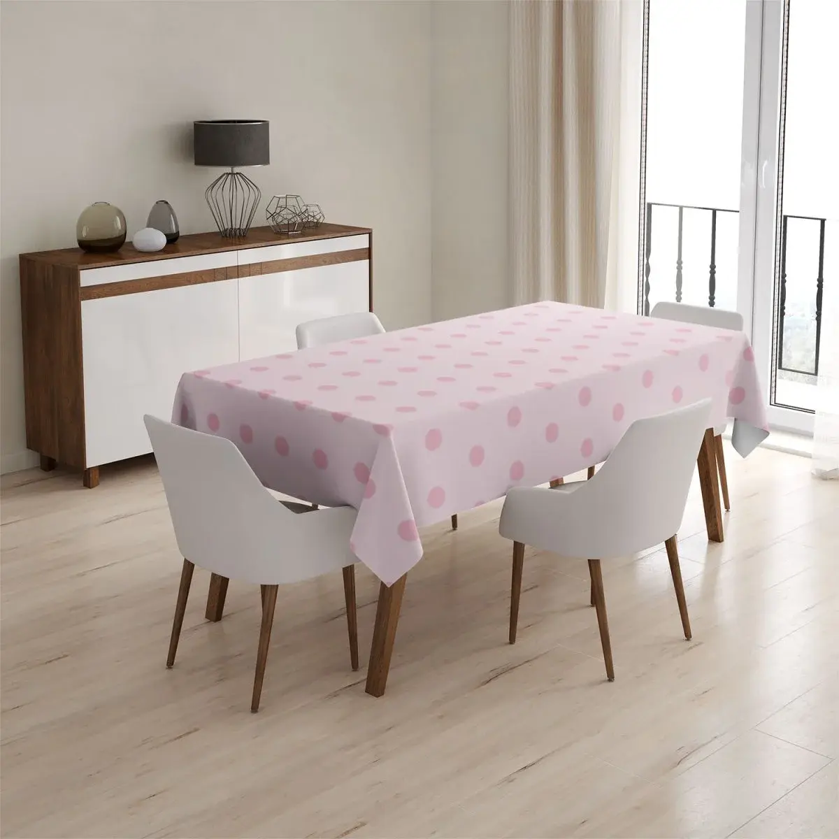 Ubrus Růžové puntíky - 130x170 cm