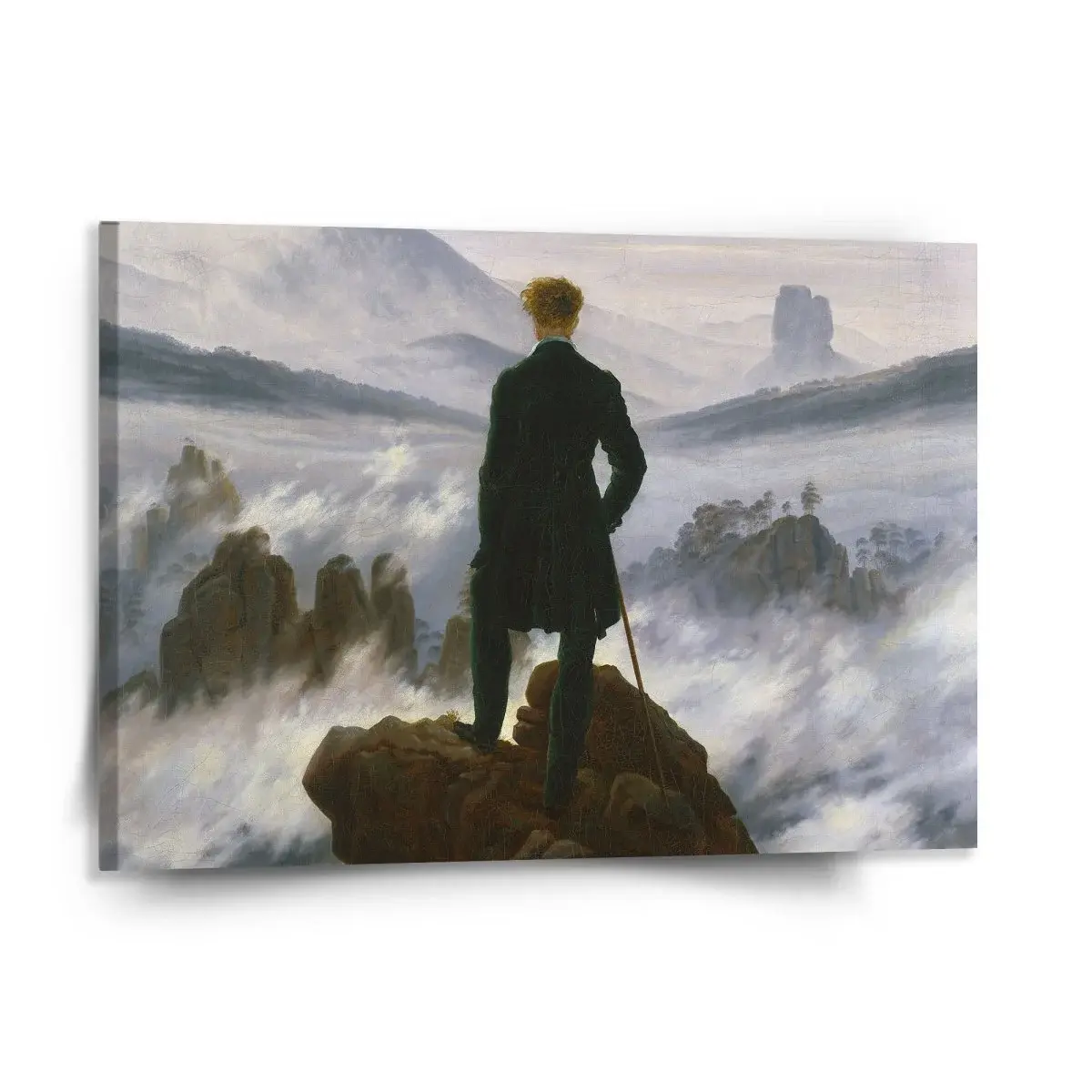 Obraz Poutník nad mořem mlhy - Caspar David Friedrich - 150x110 cm