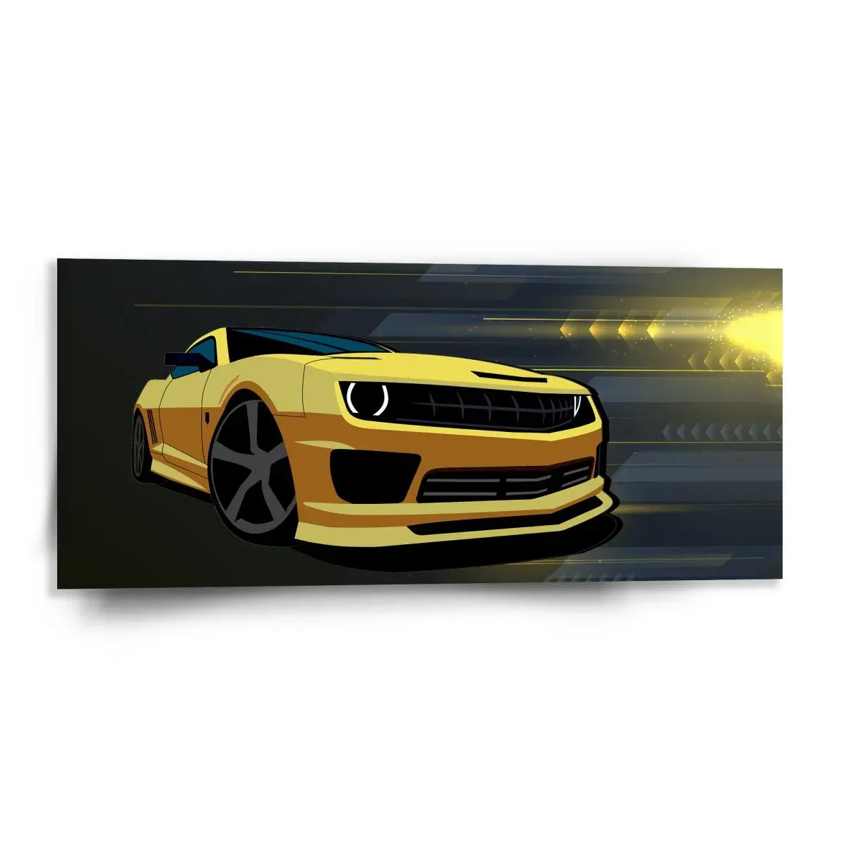 Obraz Chevrolet Camaro Pruhy - 110x50 cm