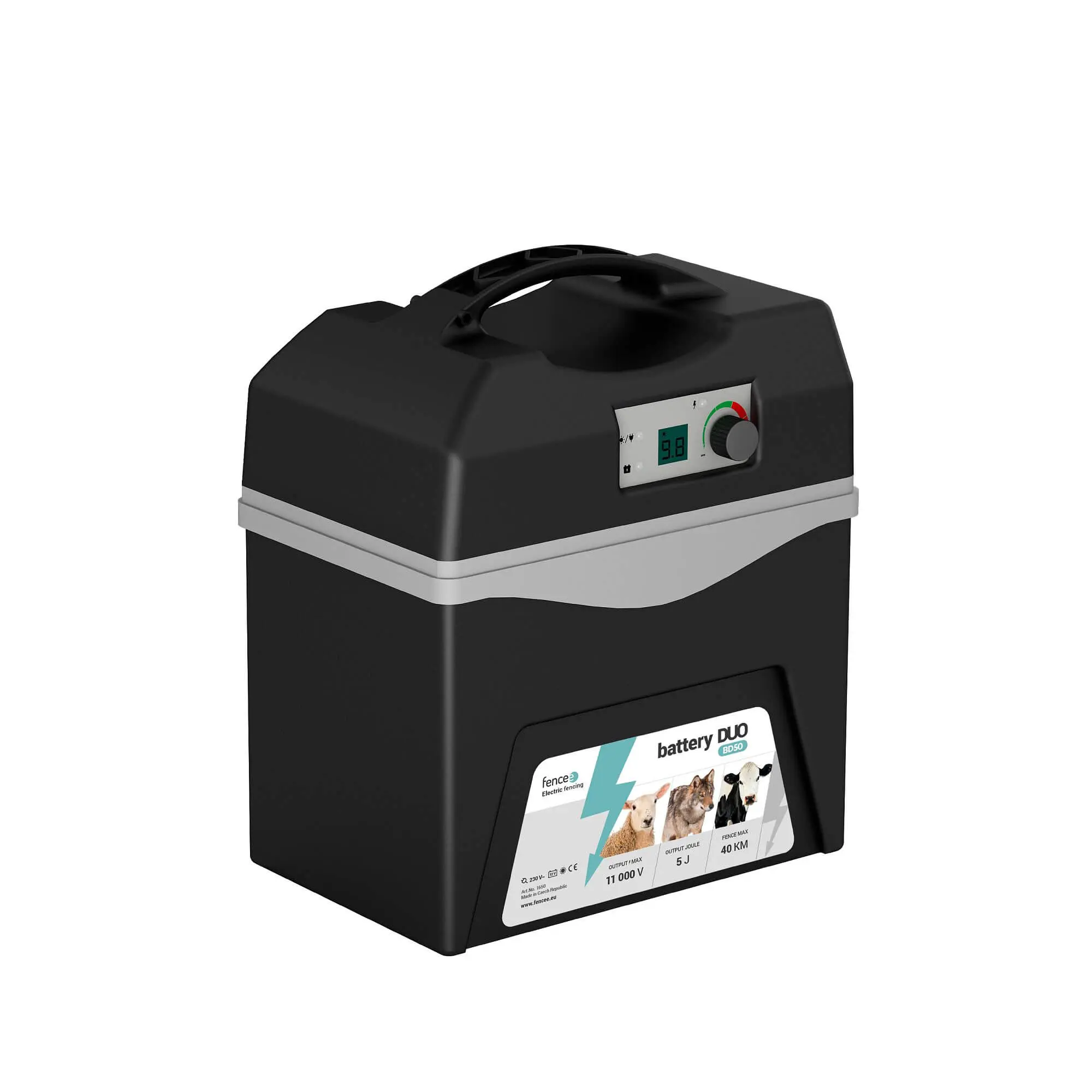 Bateriový přenosný zdroj pro elektrický ohradník fencee battery DUO BD50