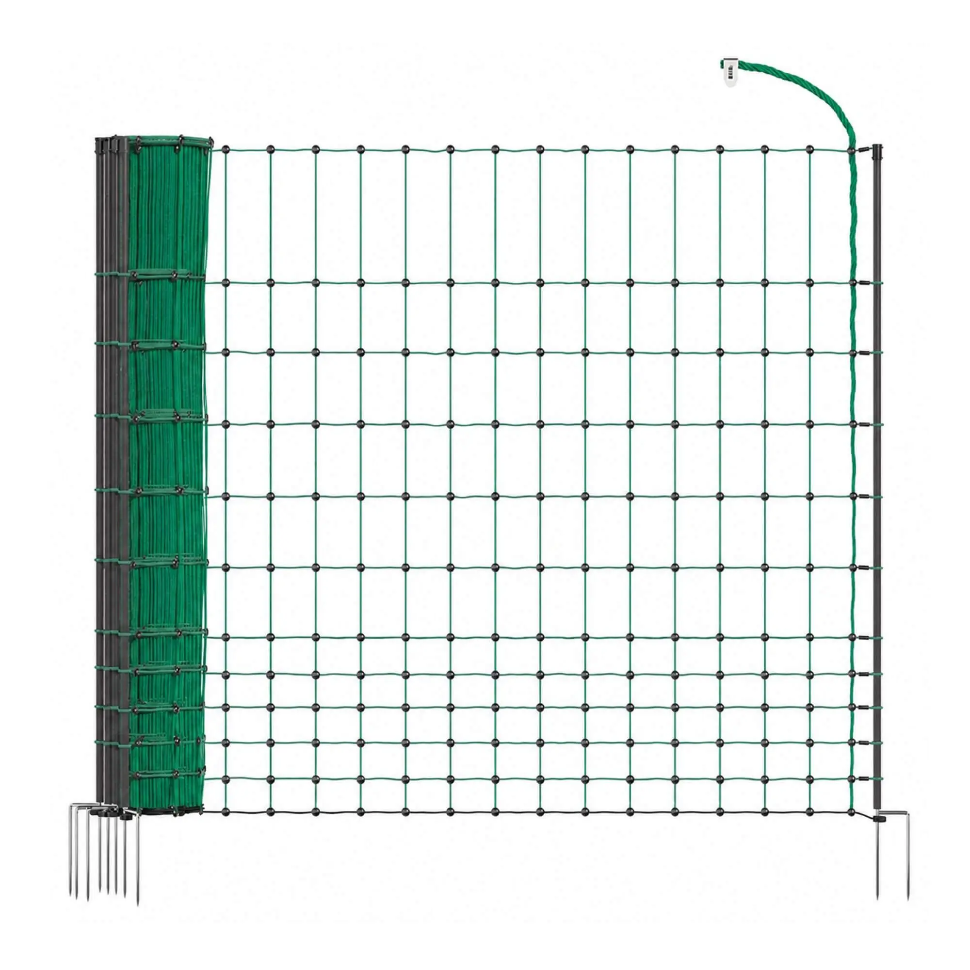 Elektrická síť STANDARD pro drůbež, slepice a kuřata, výška 112 cm, délka 25 m, 2 hroty