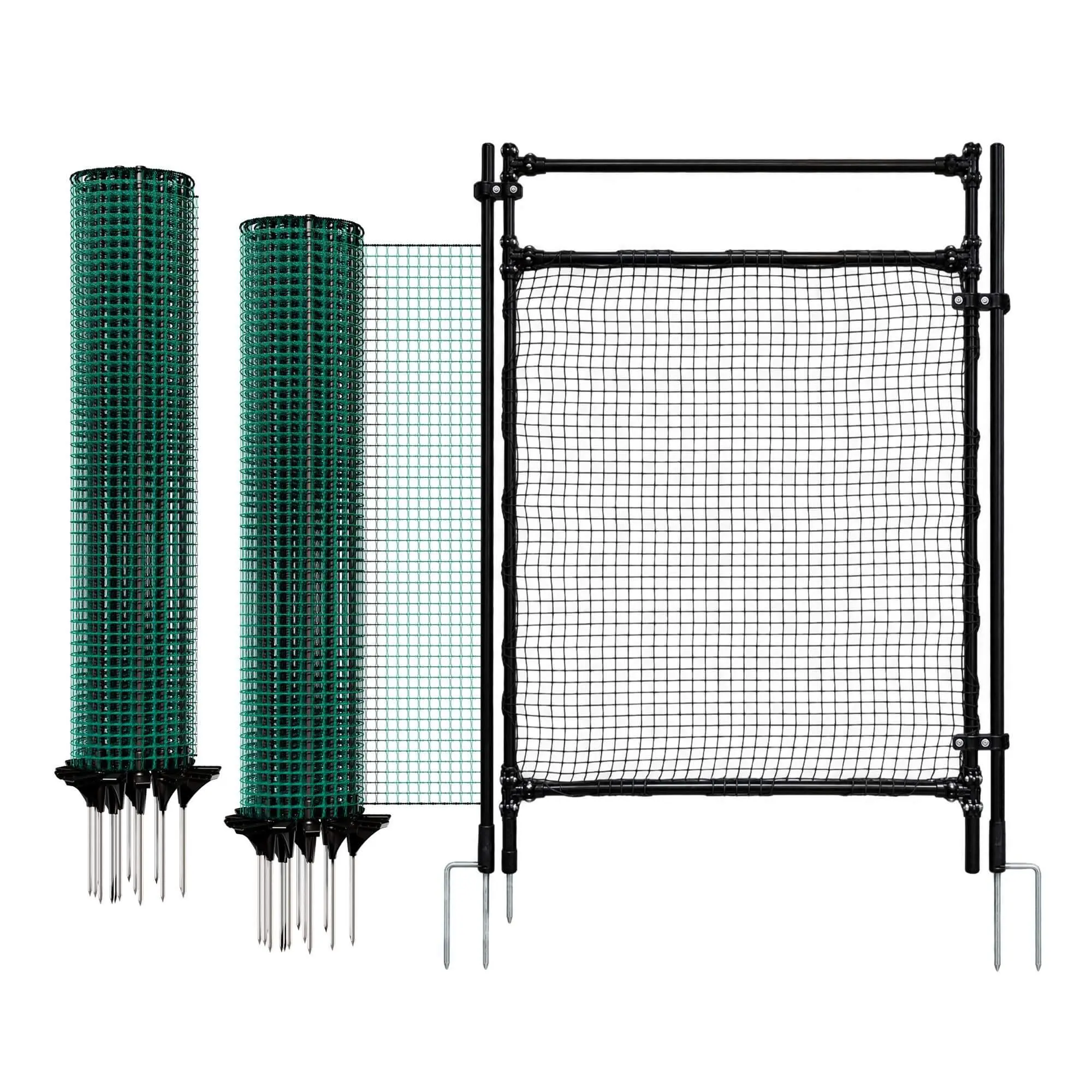 Mobilní plot do kempu, na zahradu pro psa, slepice, branka a nevodivé sítě FIX výška 90 cm