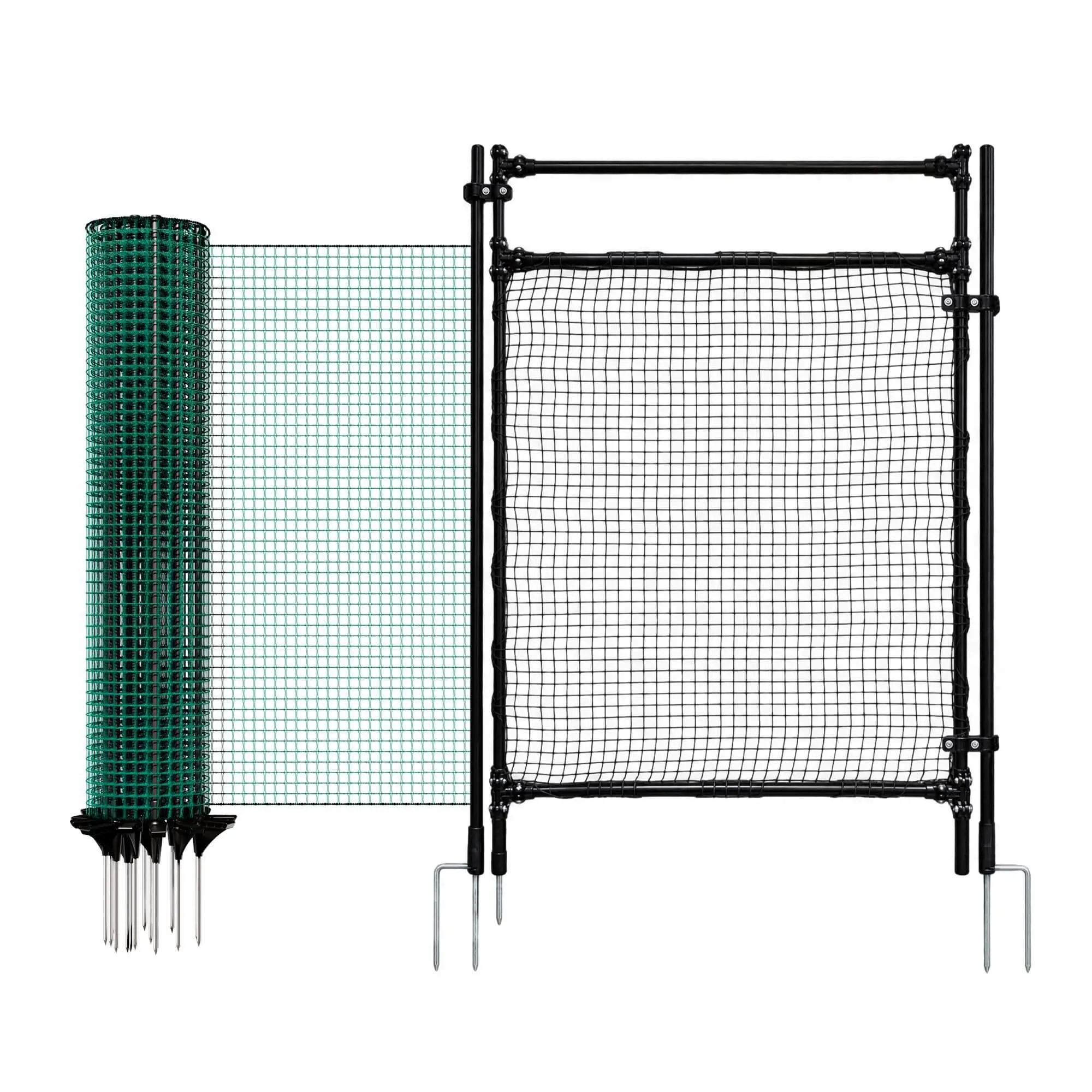 Mobilní oplocení pro psa, drůbež, branka a nevodivá síť FIX s výškou 90 cm