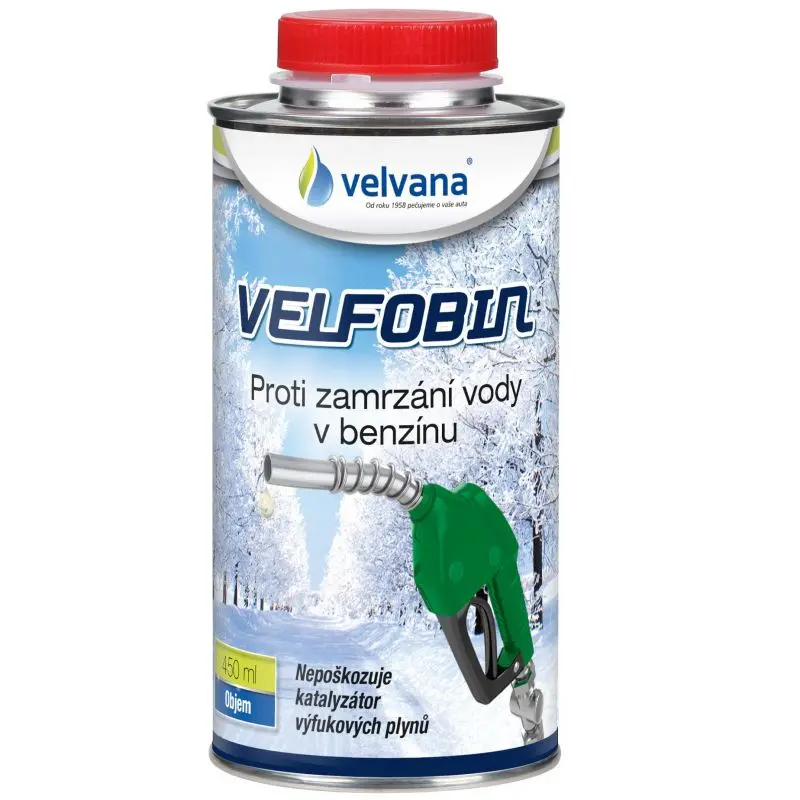 Velfobin ošetření benzínu / proti zamrzání vody v benzinu - 450ml