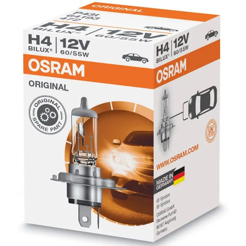 Autožárovka Osram Original H4 12V 60/55W P43t - krabička 1ks