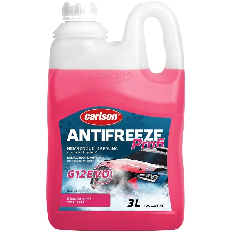 Chladící kapalina G12 Evo Carlson Antifreeze Profi 3l - koncentrát pro další ředění